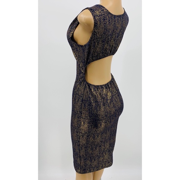 OUT OF ORDER SHIMMER BODYCON DRESS - Picture 4 of 8